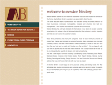 Tablet Screenshot of newtonbindery.com